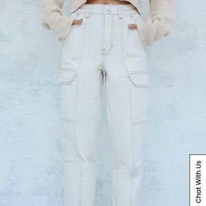 Pacsun white utility cargo pants